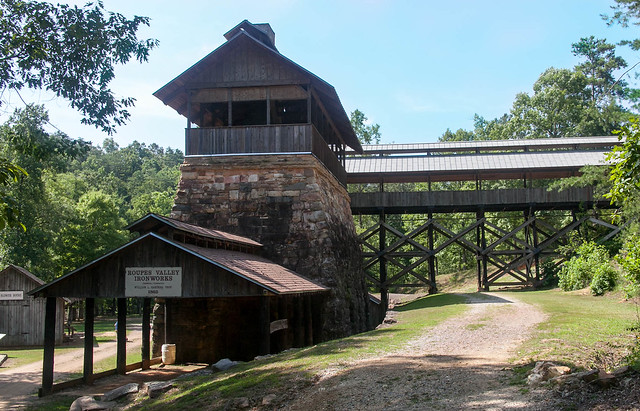 The Tannehill Furnaces are the center point feature of the Ironworks Historical National Park that is located in Tuscaloosa County in the unincorporated town of McCalla. 