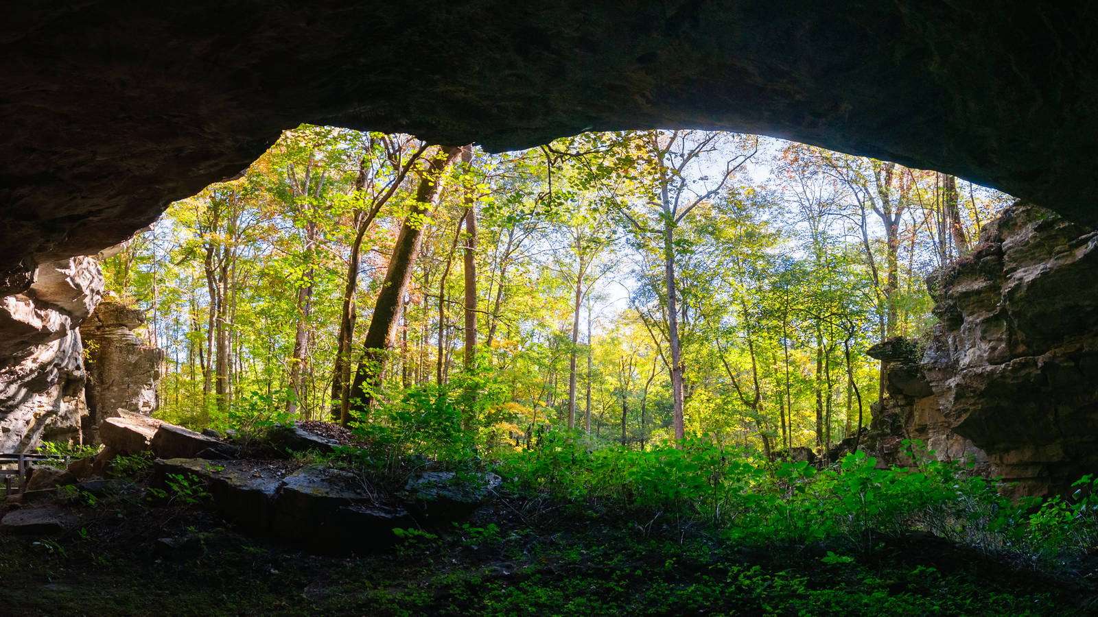The Entrance To Russell Cave Near Bridgeport Alabama