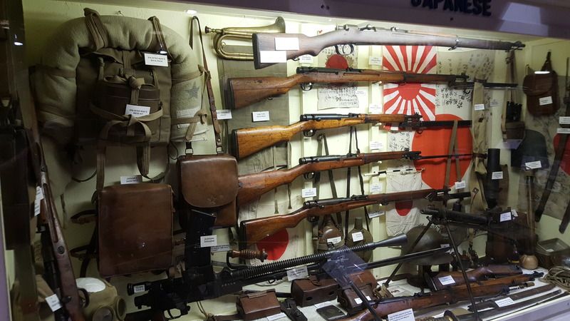 Rifle Exhibit At The U.S. Veterans Museum in Huntsville Alabama