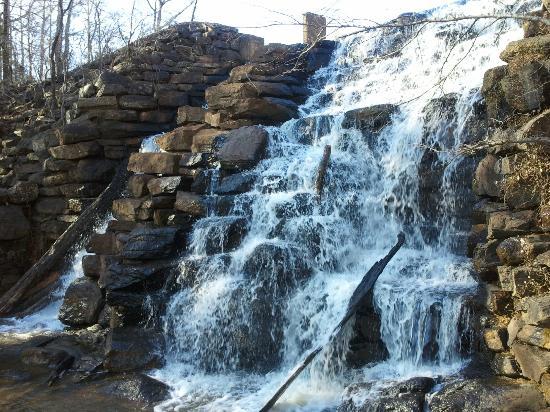 A Waterfall At Chewacla State Park Near Auburn Alabama