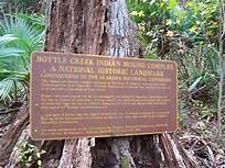 The Sign At Bottle Creek Indian Mounds In Baldwin County Alabama