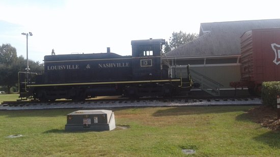 The Outside of The Foley Railroad Museum in Foley Alabama