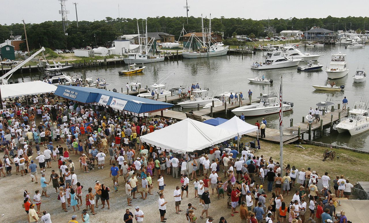 The Crowd at the Alabama Deep Sea Fishing Rodeo