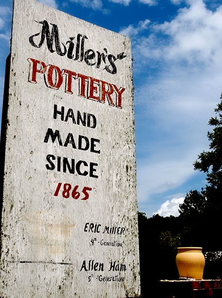 The Sign at Millers Pottery