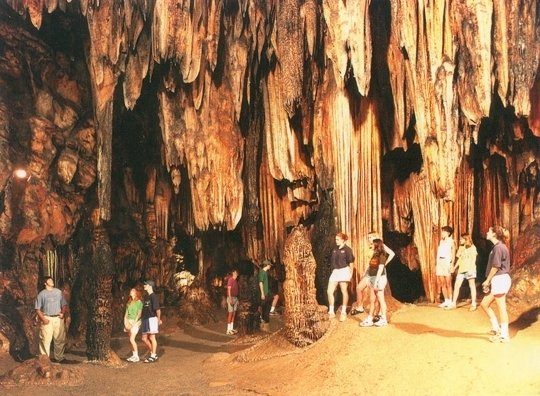 Visitors at Desoto Caverns