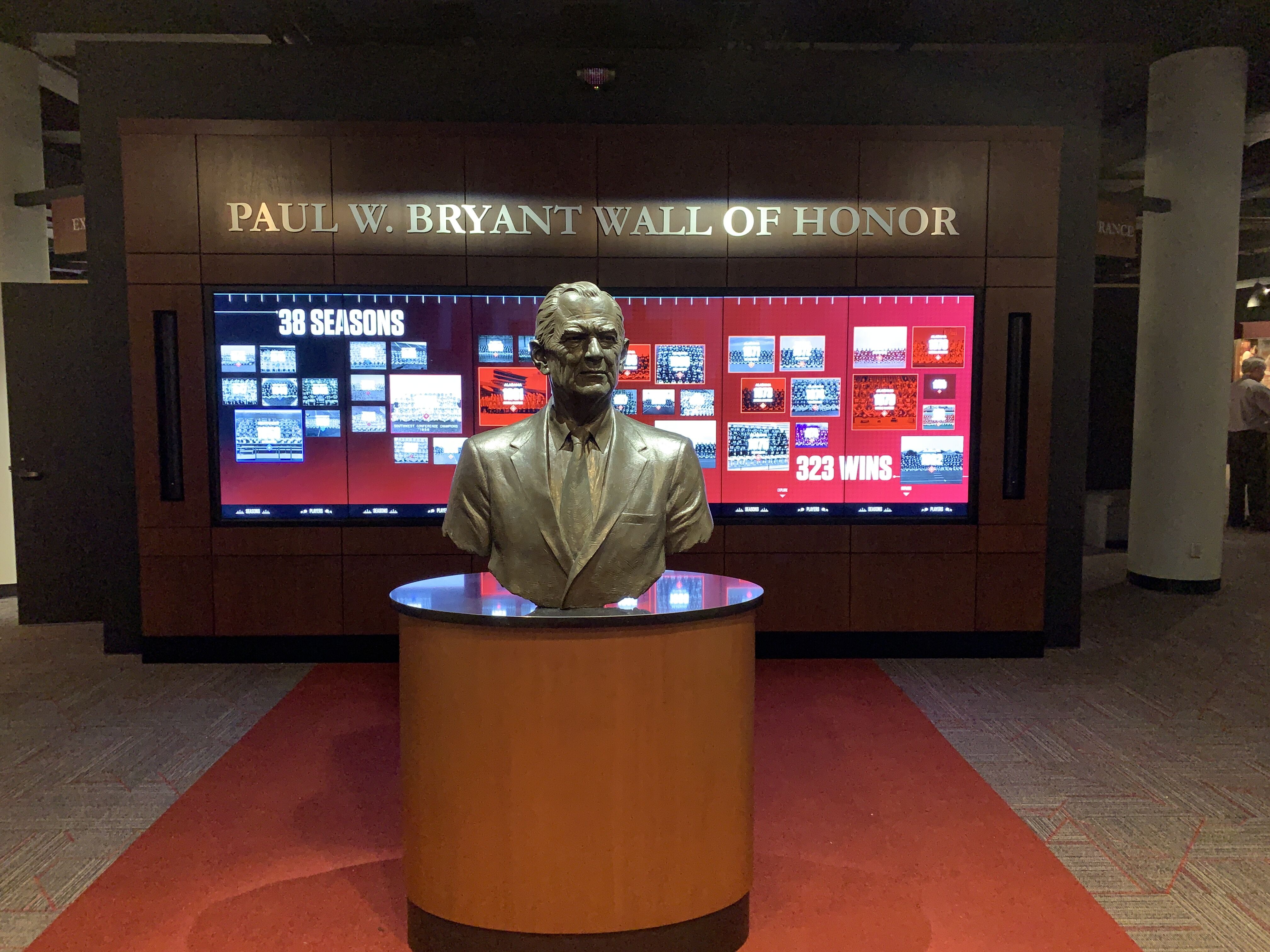 The Paul W Bryant Wall of Honor