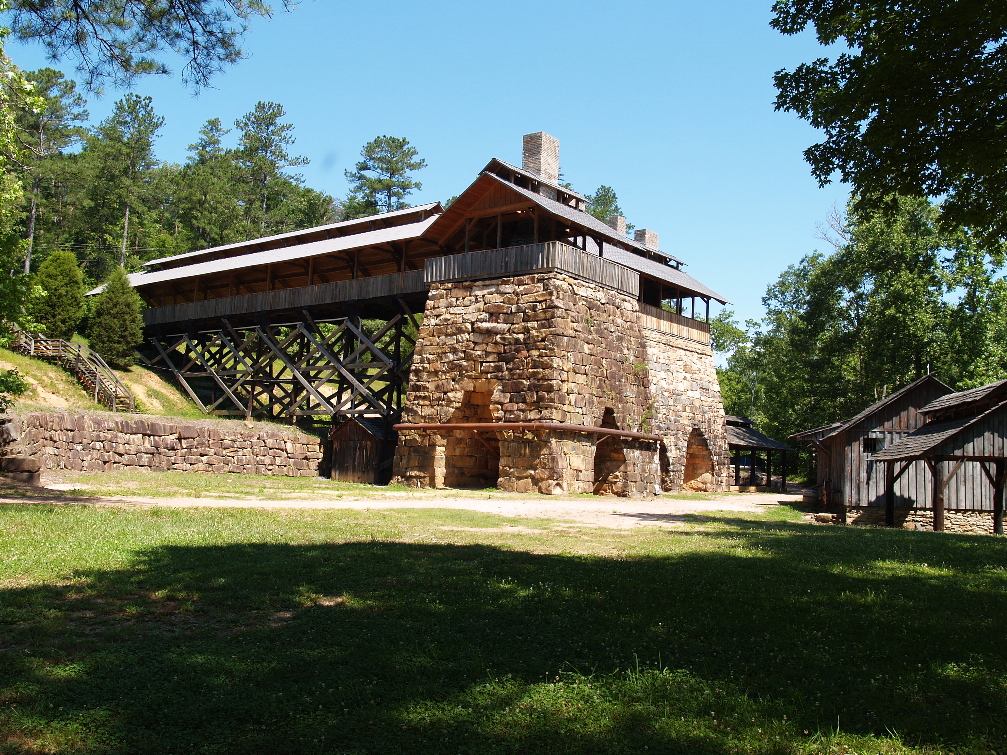 The Brierfield Ironworks Historical State Park is a beautiful setting