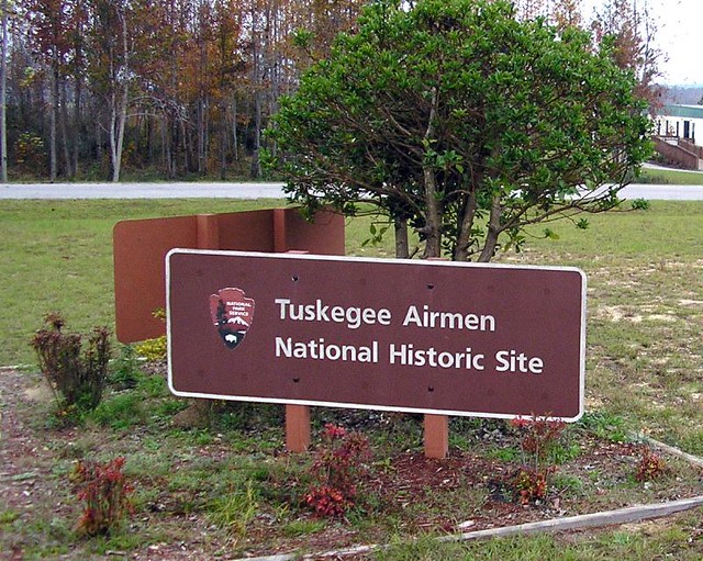 The Tuskegee Airmen National Historic Site Sign