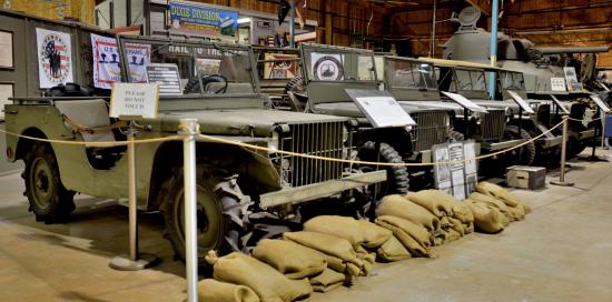 Jeep Exhibit At The U.S. Veterans Museum In Huntsville Alabama