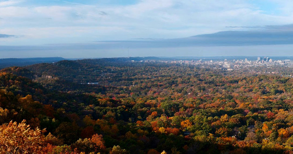The View Of Birmingham From Ruffner Mountain