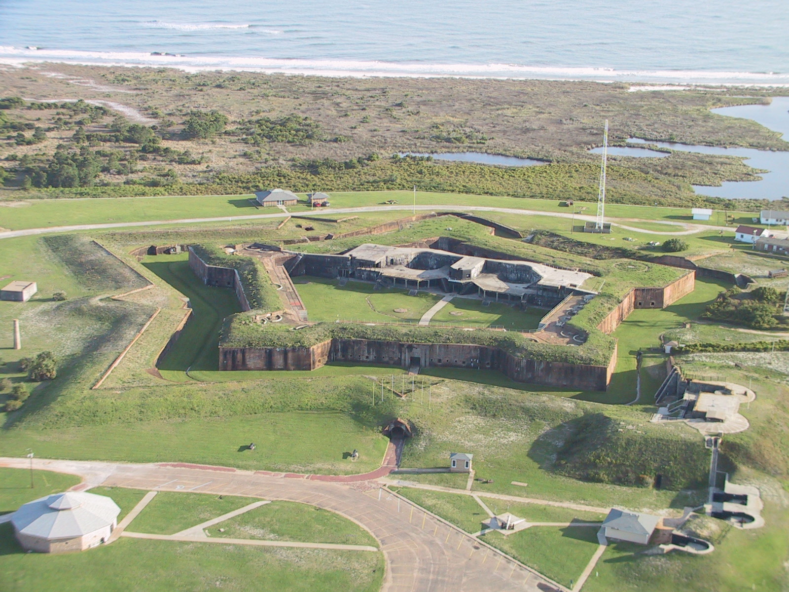 Overhead Picture Of Fort Morgan In Alabama