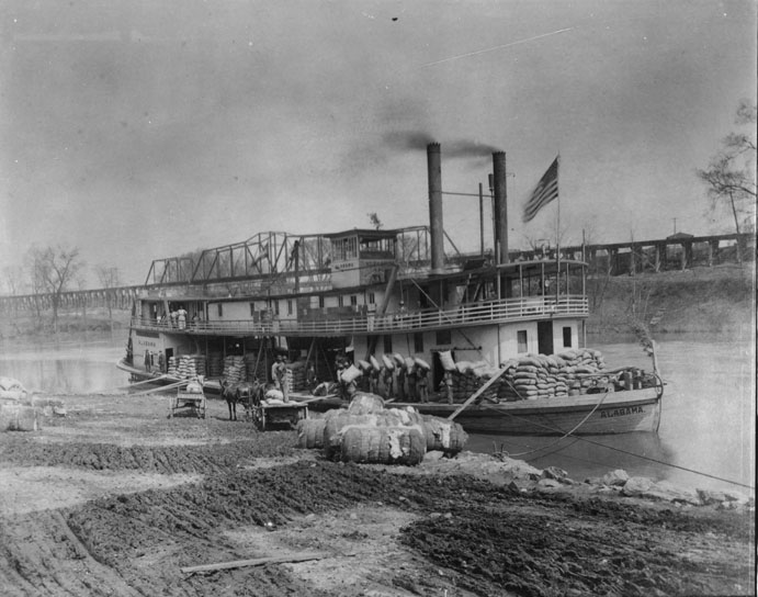 Steamboats And Cotton In Alabama