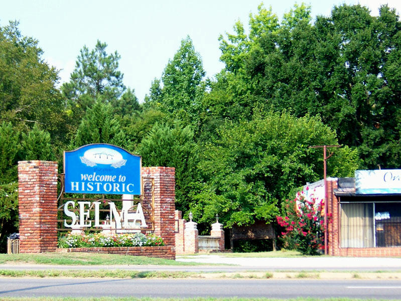 The Selma Alabama Welcome Sign