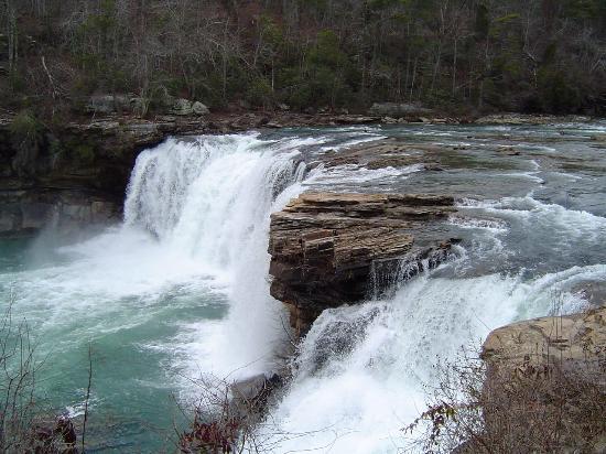 Big water falls at the Little River Falls