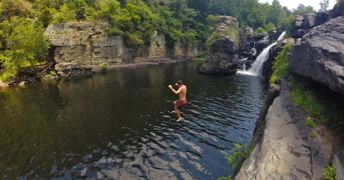 Cliff Jumping is allowed at High Falls Alabama