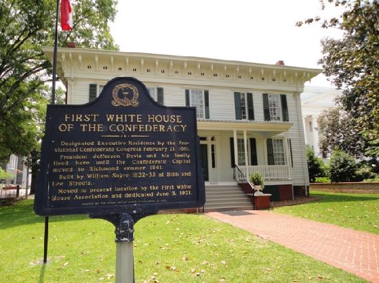 The First White House of the Confederacy Sign