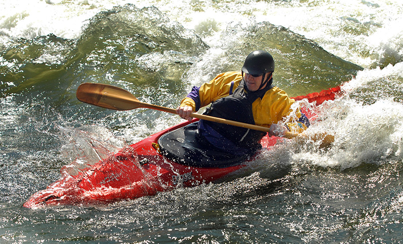 Kayaking on a Wild River