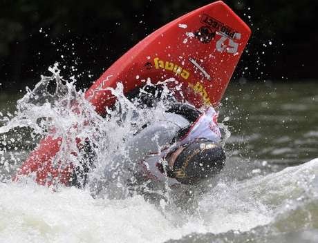 Kayaking Trick at the Coosa River Whitewater Festival