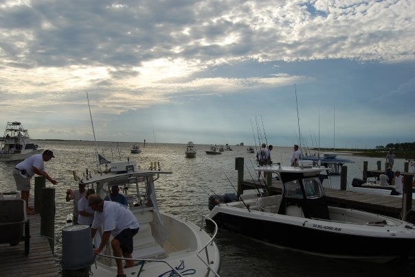 The Boats Get Ready at the Alabama Deep Sea Fishing Rodeo