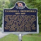 The Tannehill Furnaces State Park Sign