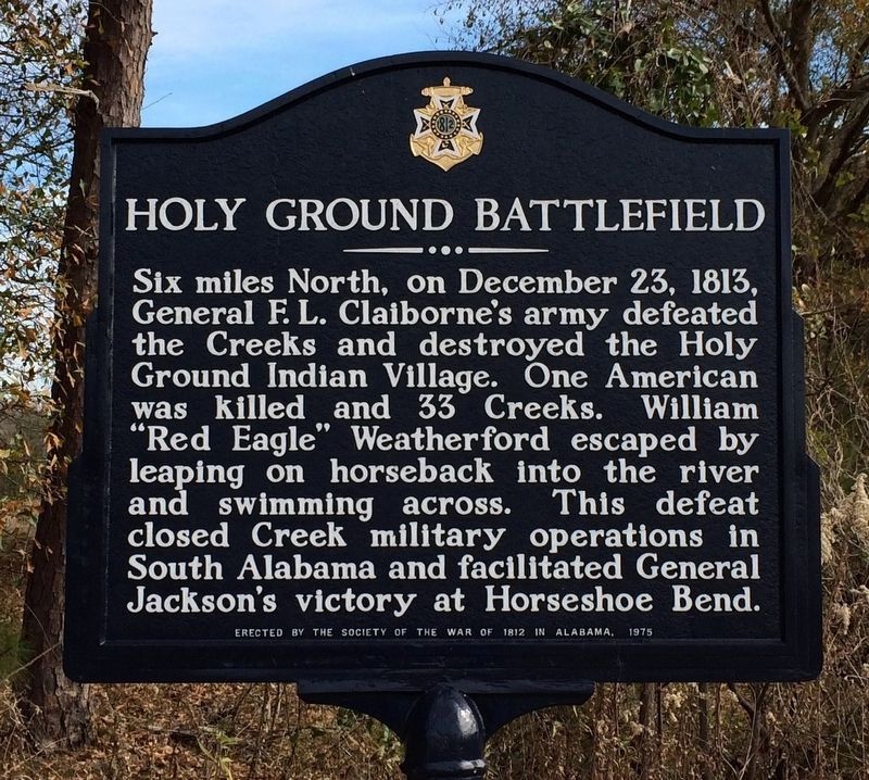 Holy Ground Battlefield Sign