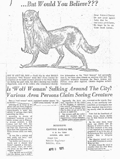 The Wolf Woman of Mobile Alabama