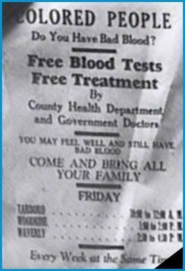 Flyer About the Tuskegee Syphilis Study